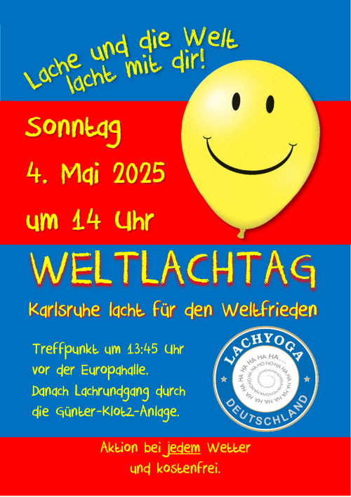 Weltlachtag 2025 in Karlsruhe